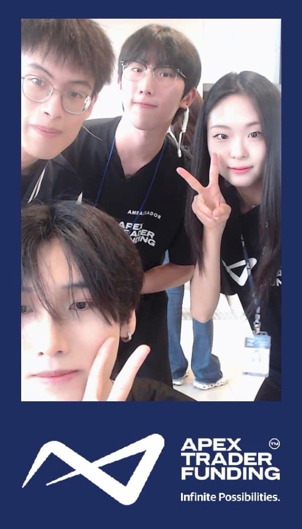 With the Apex Trader Funding team in Korea, July 2025